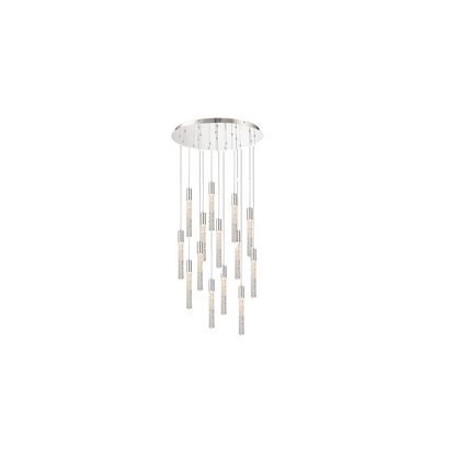 Modern Forms Magic 21 Light 26" Wide LED Multi Light Pendant with Piastra Crystal Shades
