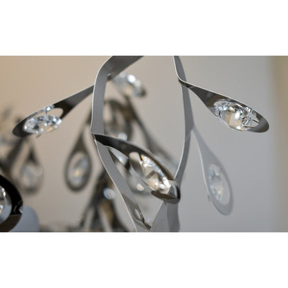 Maxim Comet 21 Light 50" Beveled Crystal Glass Pendant