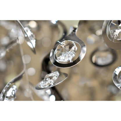 Maxim Comet 21 Light 50" Beveled Crystal Glass Pendant