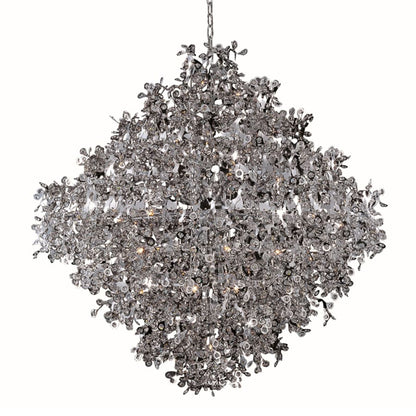 Maxim Comet 21 Light 50" Beveled Crystal Glass Pendant
