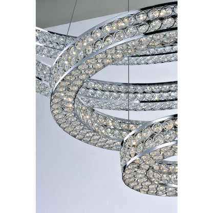Maxim Eternity 40" Adjustable Ring LED Crystal Pendant