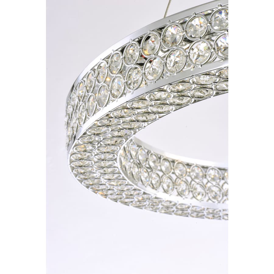 Maxim Eternity 40" Adjustable Ring LED Crystal Pendant