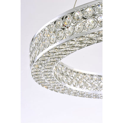 Maxim Eternity 60" Adjustable Ring LED Crystal Pendant