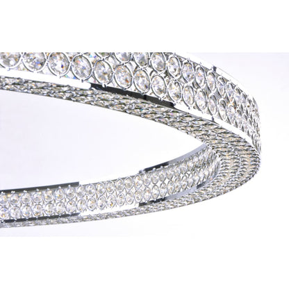 Maxim Eternity 60" Adjustable Ring LED Crystal Pendant