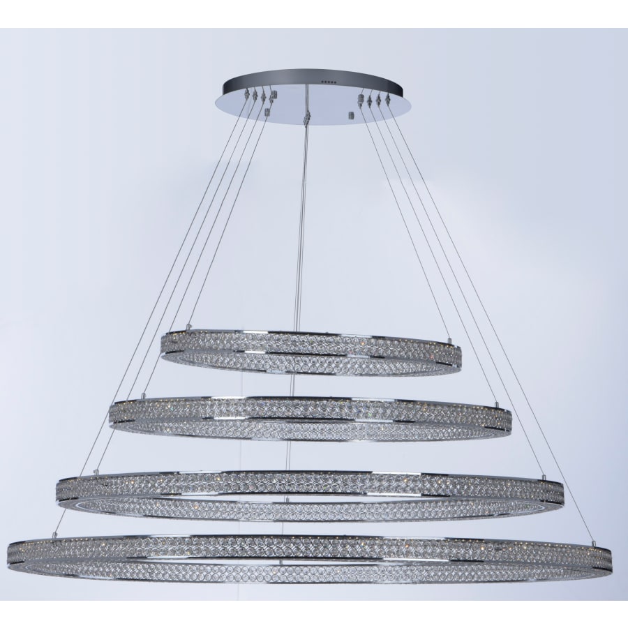 Maxim Eternity 60" Adjustable Ring LED Crystal Pendant