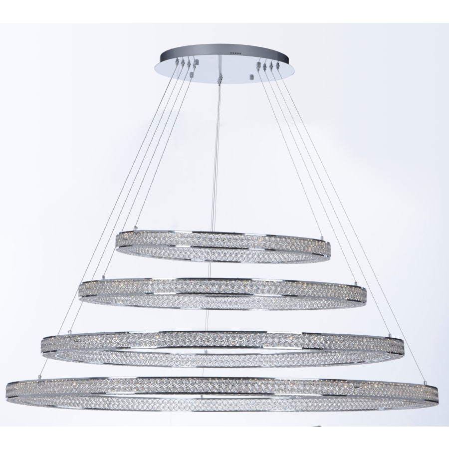 Maxim Eternity 60" Adjustable Ring LED Crystal Pendant