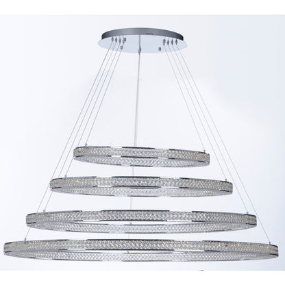 Maxim Eternity 60" Adjustable Ring LED Crystal Pendant