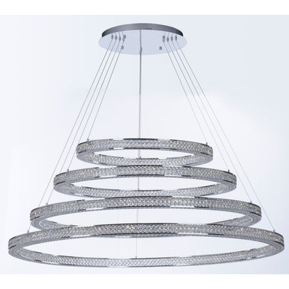 Maxim Eternity 60" Adjustable Ring LED Crystal Pendant