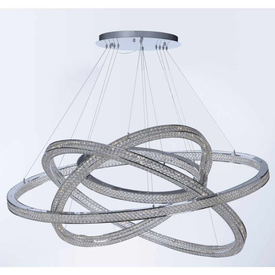 Maxim Eternity 60" Adjustable Ring LED Crystal Pendant