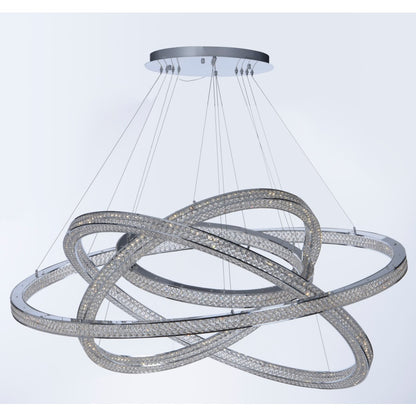 Maxim Eternity 60" Adjustable Ring LED Crystal Pendant