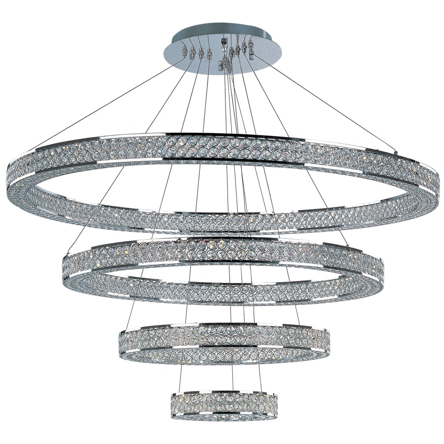 Maxim Eternity 40" Adjustable Ring LED Crystal Pendant