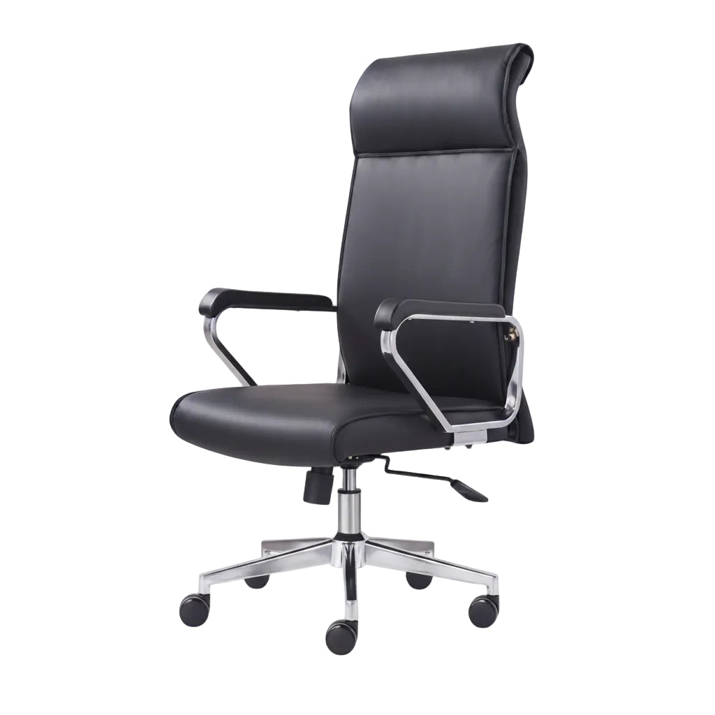 close up of metal frame support structure on office chair