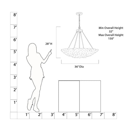 Metropolitan Coastlyn 8 Light 36" Wide Pendant