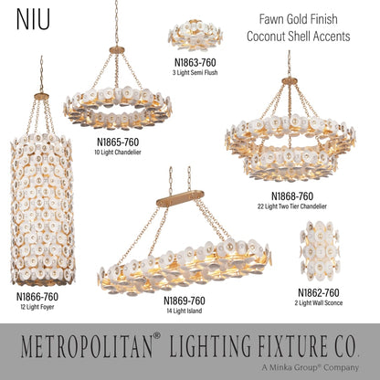Metropolitan Niu 22 Light 39" Wide Ring Chandelier