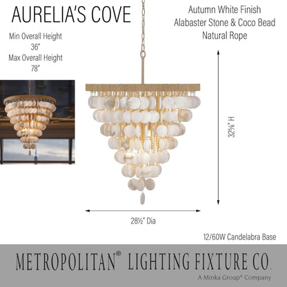 Metropolitan Aurelias Cove 12 Light 29" Wide Pendant