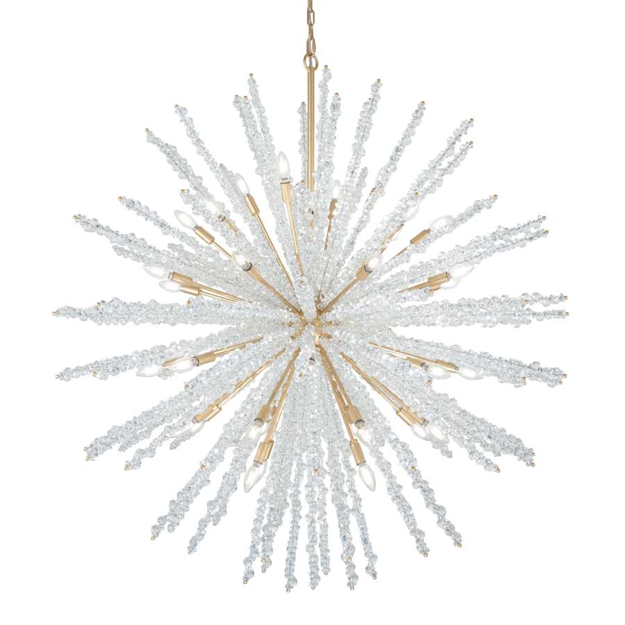 Metropolitan Aisi 40 Light 52" Wide Taper Candle Sputnik Chandelier