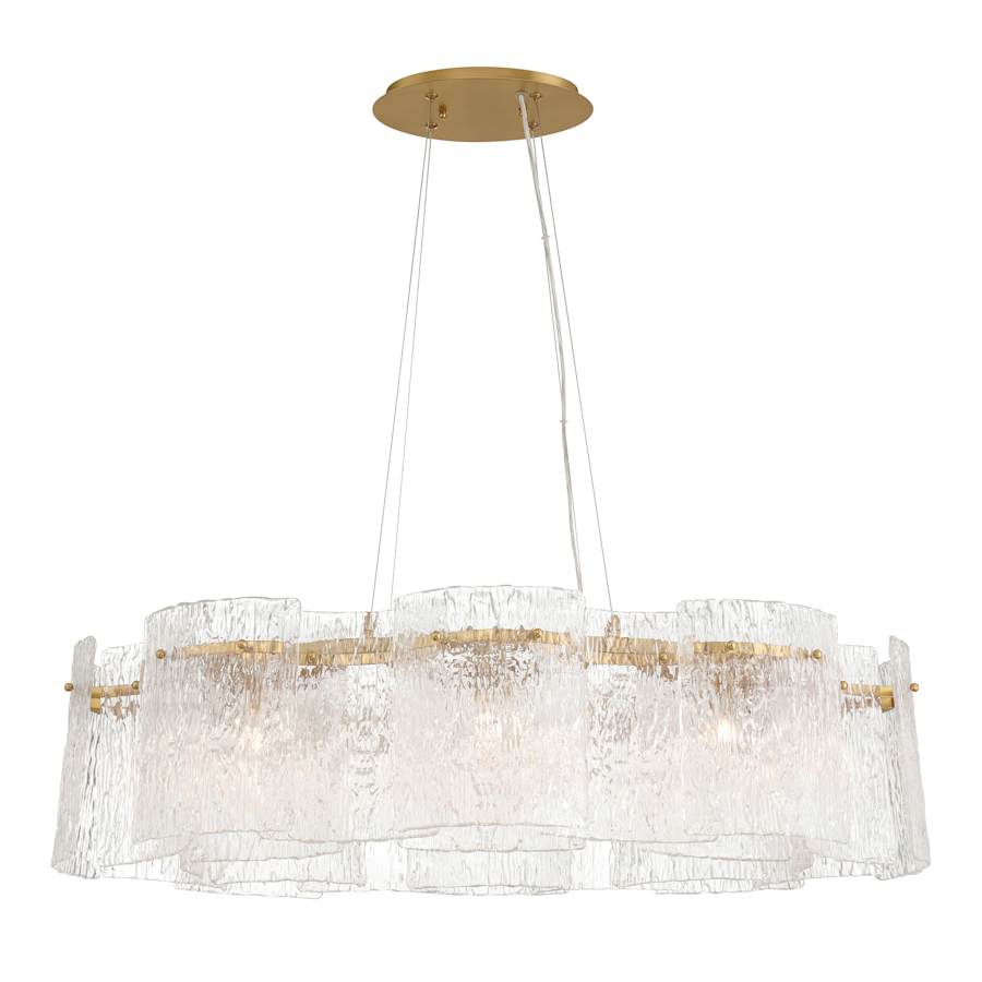 Metropolitan Brookstreet 8 Light 28" Wide Crystal Multi Light Pendant