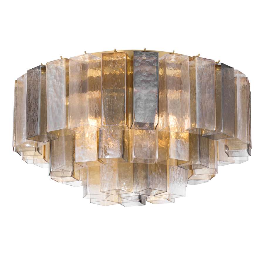 Metropolitan Torvento 7 Light 28" Wide Flush Mount Waterfall Ceiling Fixture