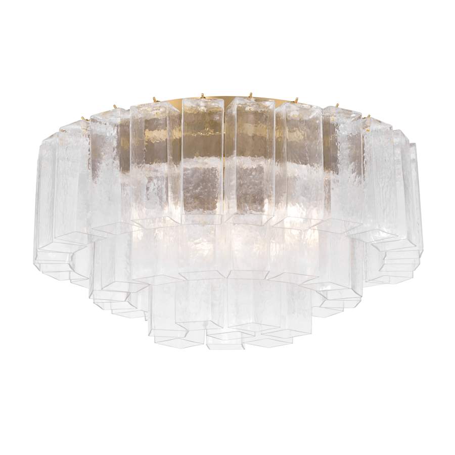 Metropolitan Torvento 7 Light 28" Wide Flush Mount Waterfall Ceiling Fixture