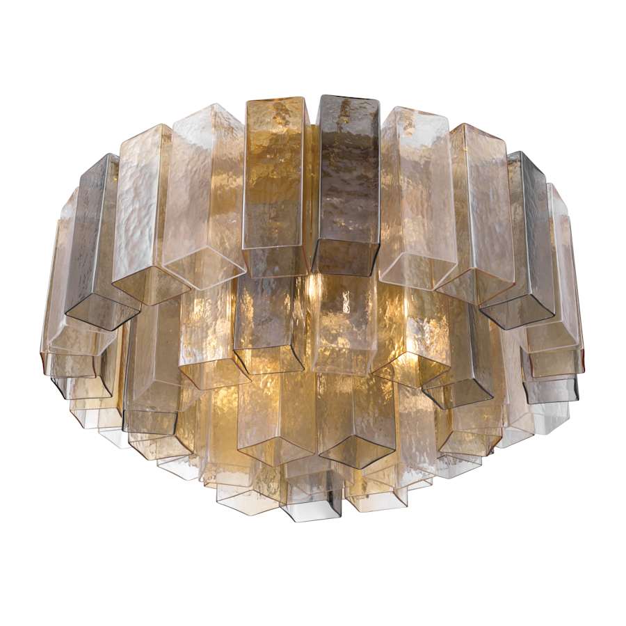 Metropolitan Torvento 7 Light 28" Wide Flush Mount Waterfall Ceiling Fixture