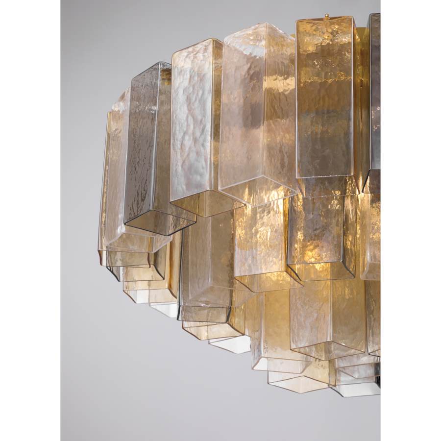 Metropolitan Torvento 7 Light 28" Wide Flush Mount Waterfall Ceiling Fixture