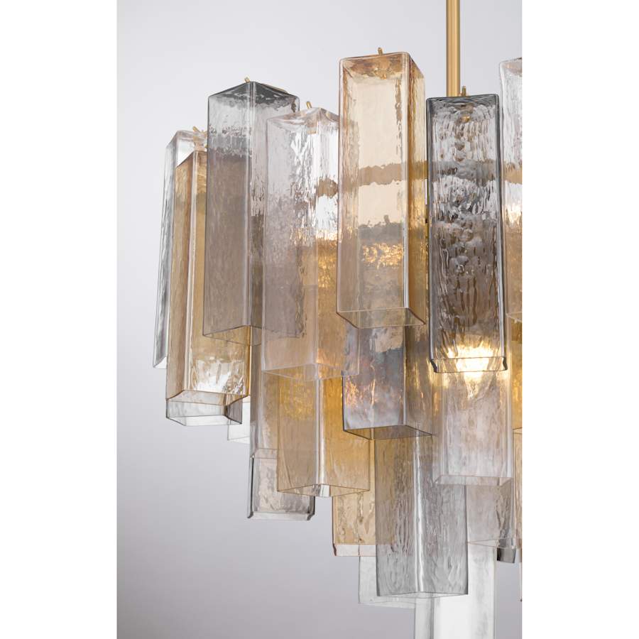 Metropolitan Torvento 9 Light 25" Wide Waterfall Chandelier