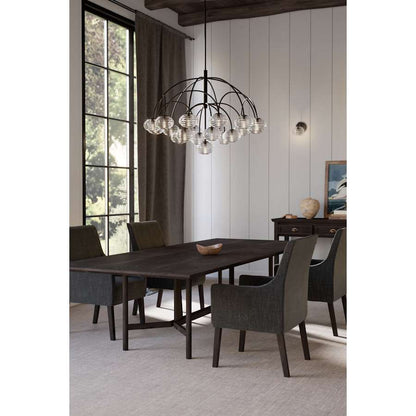 Metropolitan Lenora 19 Light 48" Wide Chandelier with Clear, Water Glass Shades