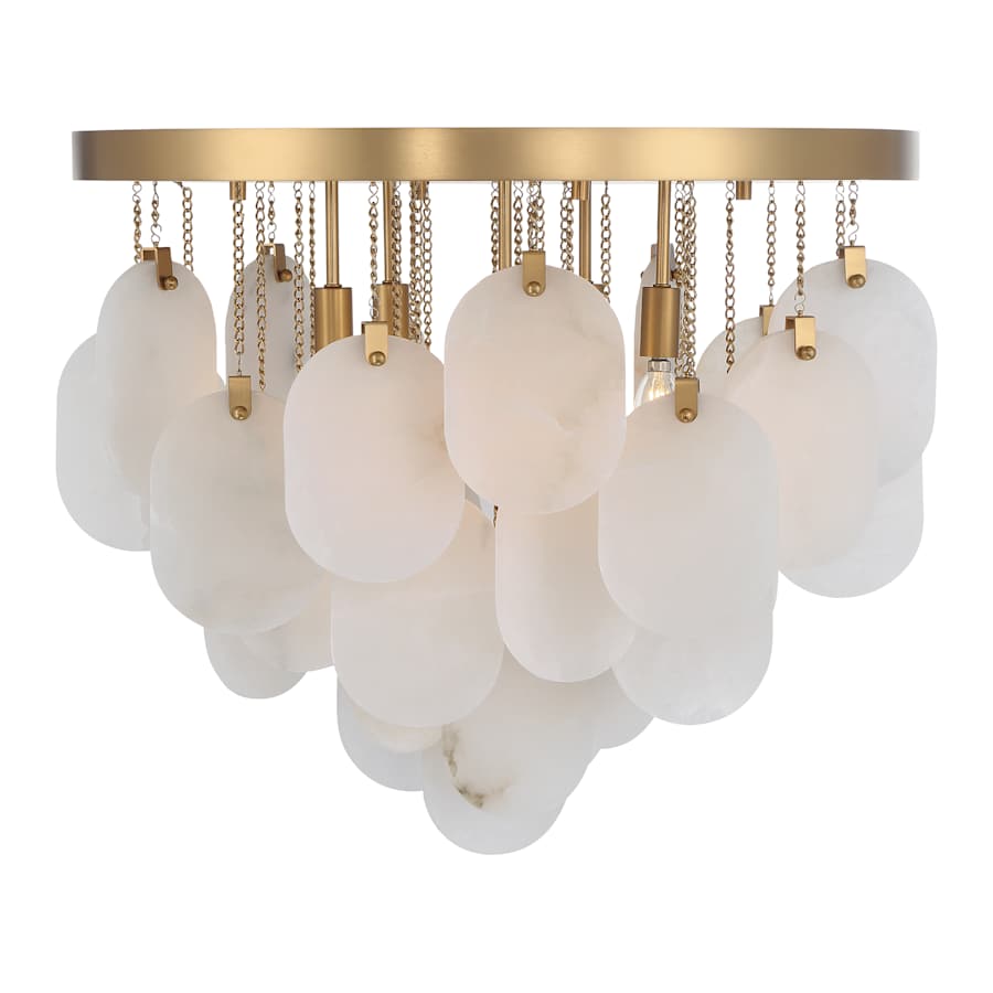 Metropolitan Velisse 5 Light 24" Wide Semi-Flush Waterfall Ceiling Fixture