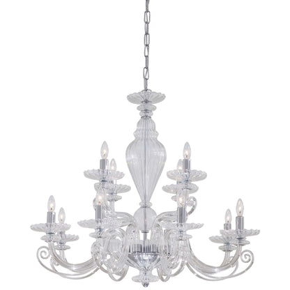 Metropolitan 12 Light 2 Tier Candle Style Chandelier from the Metropolitan Collection