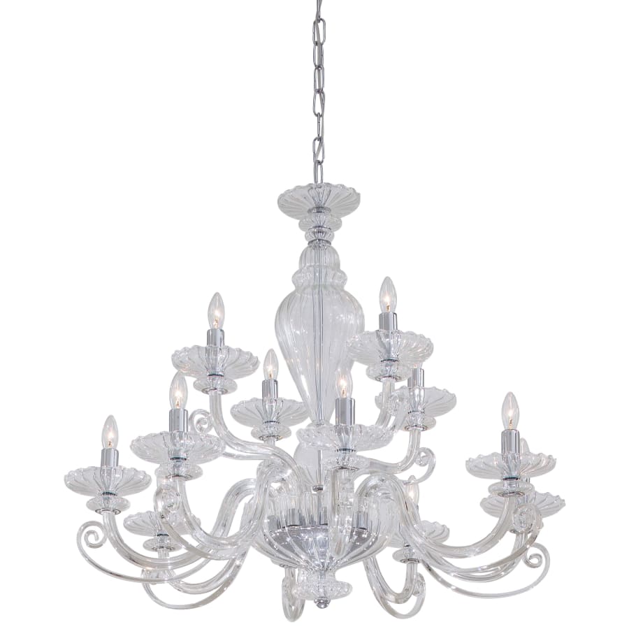 Metropolitan 12 Light 2 Tier Candle Style Chandelier from the Metropolitan Collection