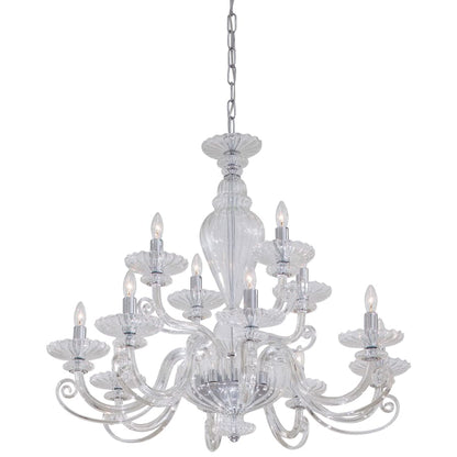 Metropolitan 12 Light 2 Tier Candle Style Chandelier from the Metropolitan Collection