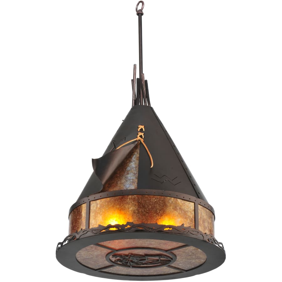 Meyda Tiffany 16" W Teepee Athabasca Pendant