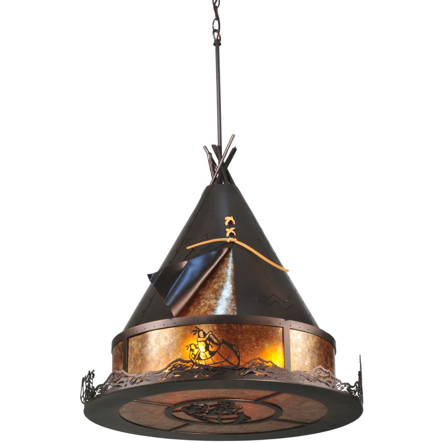 Meyda Tiffany 24" W Teepee Athabasca Pendant