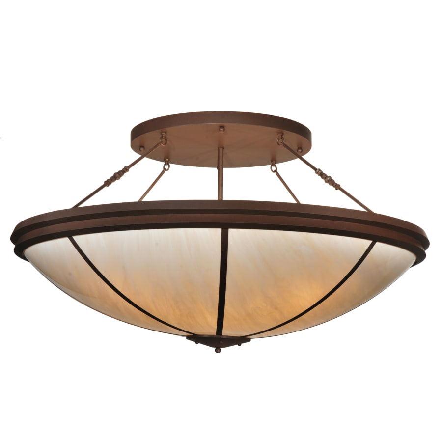 Meyda Tiffany 72" W Commerce Semi-Flushmount Ceiling Fixture