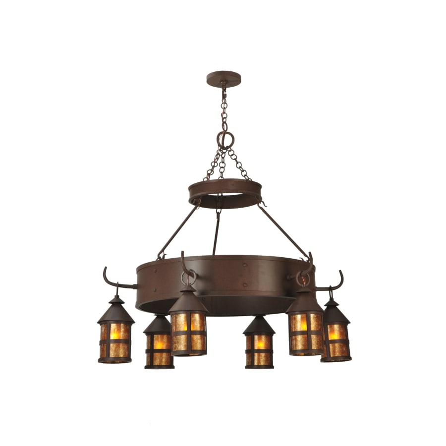 Meyda Tiffany 47" W Aberdeen 6 Light Chandelier