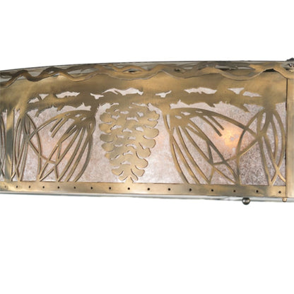 Meyda Tiffany Mountain Pine 12 Light 72" Wide Semi-Flush Drum Ceiling Fixture
