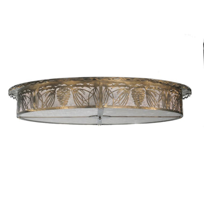 Meyda Tiffany Mountain Pine 12 Light 72" Wide Semi-Flush Drum Ceiling Fixture