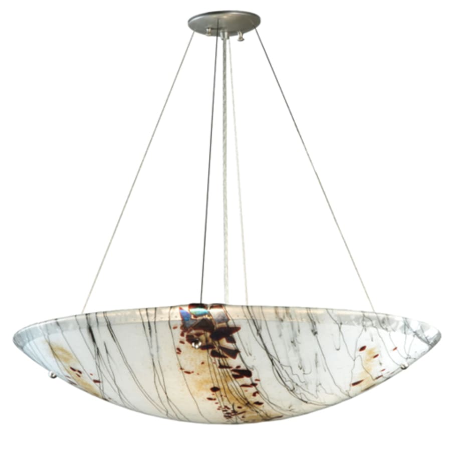 Meyda Tiffany 30" W Ramoscelli Fused Glass Inverted Pendant