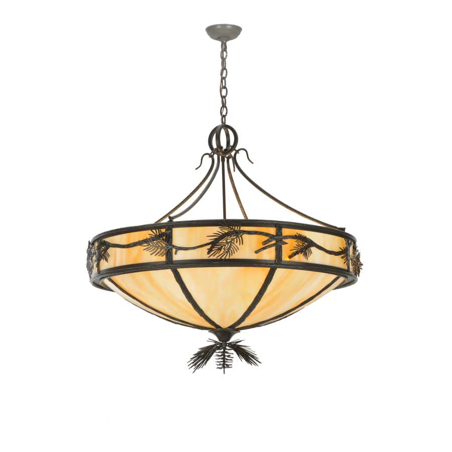 Meyda Tiffany 37" W Lone Pine Inverted Pendant