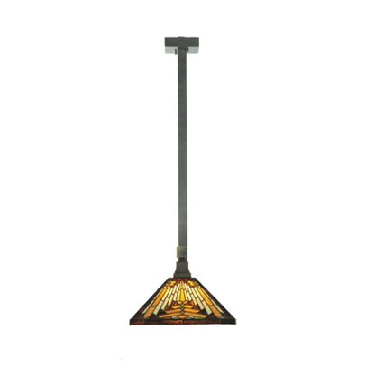 Meyda Tiffany Mission 3 Light 63" Wide Linear Pendant