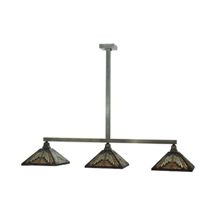 Meyda Tiffany Mission 3 Light 63" Wide Linear Pendant
