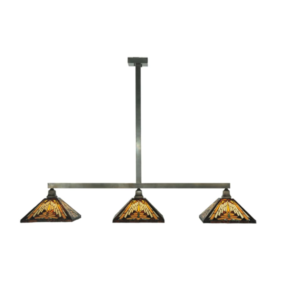 Meyda Tiffany Mission 3 Light 63" Wide Linear Pendant