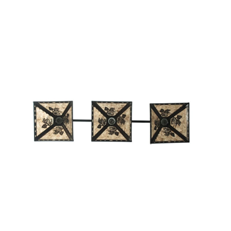 Meyda Tiffany Tall Pines 3 Light 46" Wide Linear Pendant