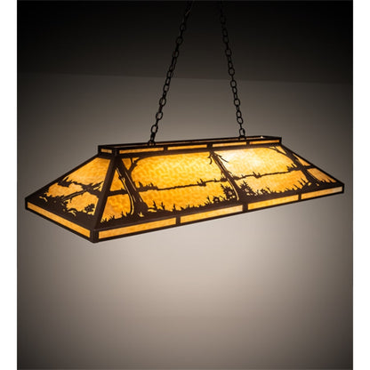Meyda Tiffany Quiet Pond 9 Light 61" Wide Linear Pendant