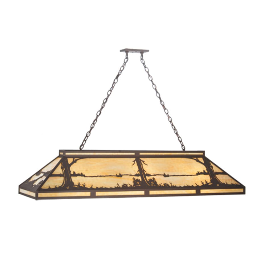 Meyda Tiffany Quiet Pond 9 Light 61" Wide Linear Pendant