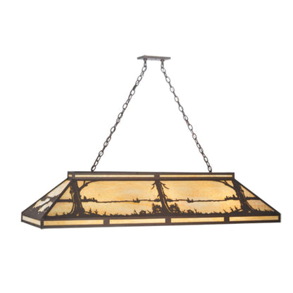 Meyda Tiffany Quiet Pond 9 Light 61" Wide Linear Pendant