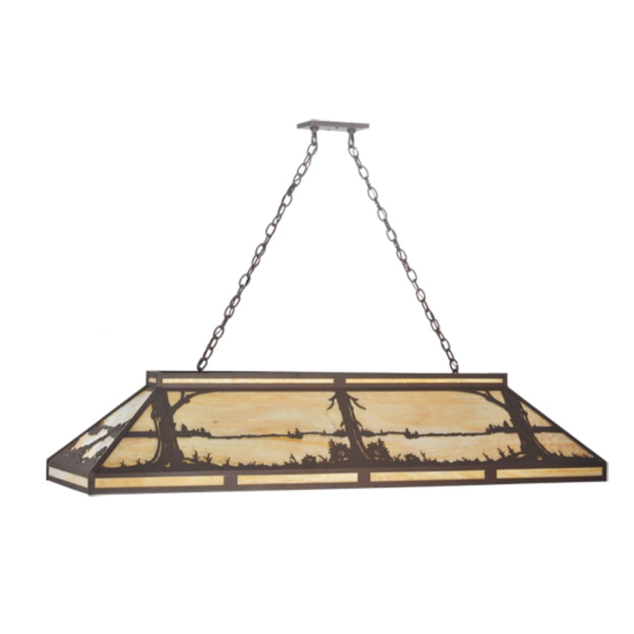 Meyda Tiffany Quiet Pond 9 Light 61" Wide Linear Pendant