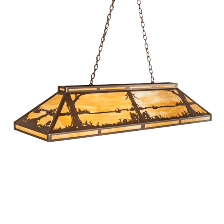 Meyda Tiffany Quiet Pond 9 Light 61" Wide Linear Pendant