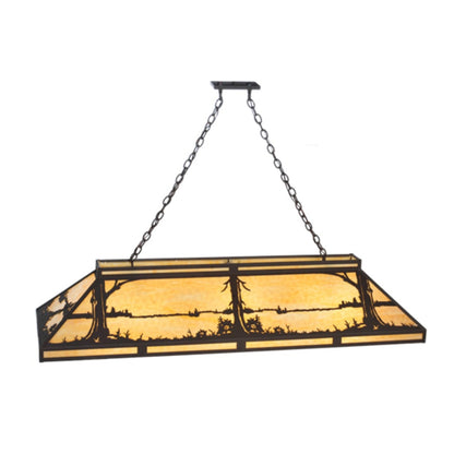 Meyda Tiffany Quiet Pond 9 Light 61" Wide Linear Pendant