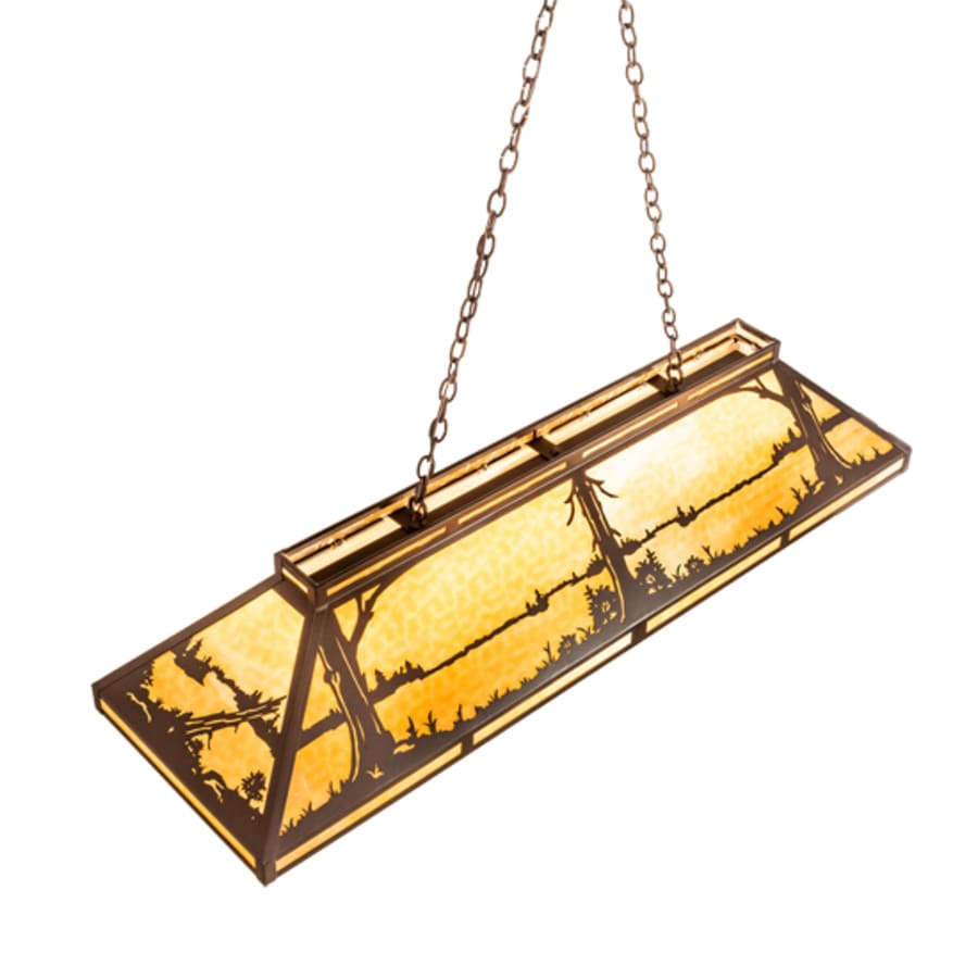 Meyda Tiffany Quiet Pond 9 Light 61" Wide Linear Pendant